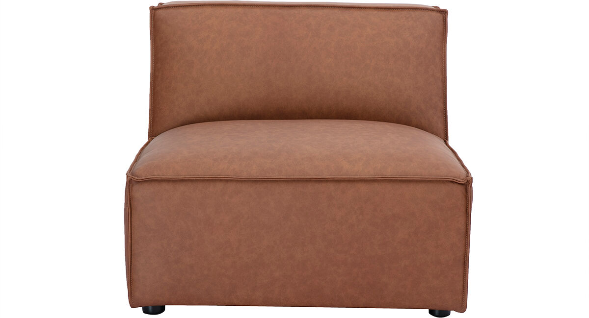 Miliboo Modul rechts für braunes Leder Sofa SPLIT