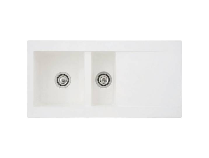 Respekta Spüle Denver, Weiß, Kunststoff, Glas, Stein, 100x20x50 cm, Küchen, Küchenausstattung, Küchenspülen, Granitspüle