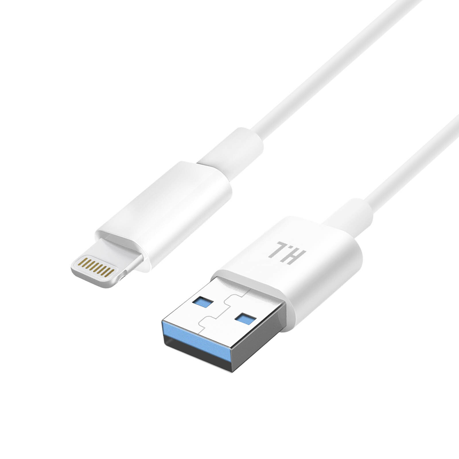 Avizar oplaad- en synchronisatiekabel USB naar Lightning, 1,5 meter, wit