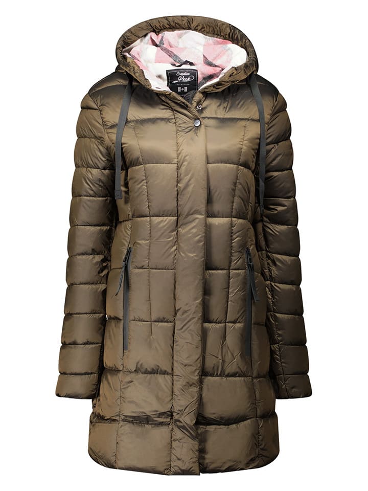 Canadian Peak Wintermantel "Bullieak" in Taupe - S