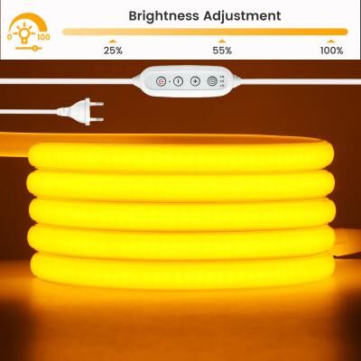 Uplift Picks 220V Dimmable COB LED Strip With Waterproof Neon Flex Design yellow 25m