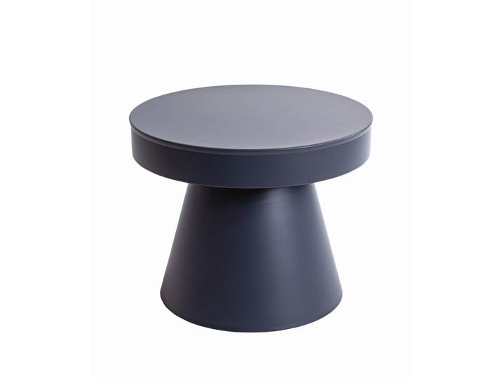 Beistelltisch, Graphit, Metall, rund, Säule, 50x40x50 cm, Wohnzimmer, Wohnzimmertische, Beistelltische, Beistelltische Metall