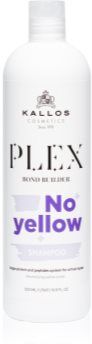 Kallos Plex No Yellow champô neutralizante dos tons amarelos 500 ml. Plex No Yellow