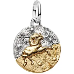 Pandora 764993C01 Medaillon Charm-Anhänger Zweifarbig Sternzeichen Widder
