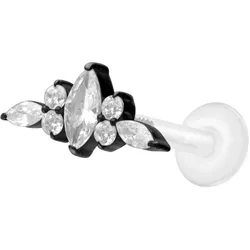PTFE Labret mit Innengewinde + Titan-Aufsatz DESIGN
