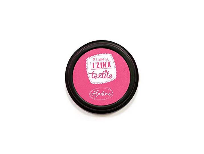 Aladine - Textielinkt Izink Pigment - Inkt voor speciale stoffen stempel - kleur framboos Dalhia