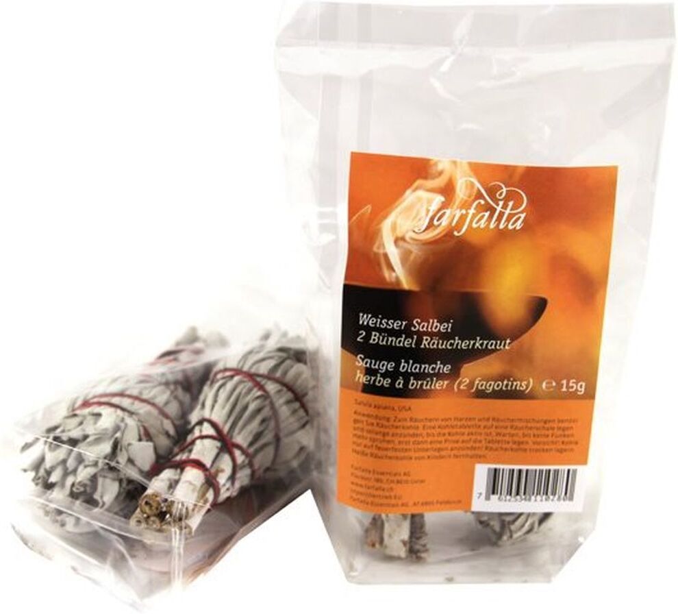 Farfalla Räucherung Weisser Salbei 2 Bündel à 15 g 2x15 Tee