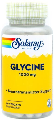 Solaray Glycine 1000 mg 60 Vegetable Capsules