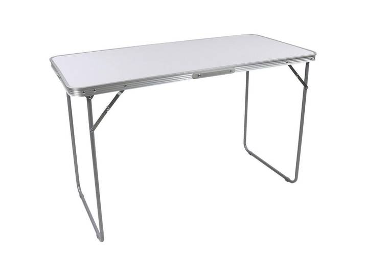 Gardenson Campingtisch, Weiß, Metall, Kunststoff, rechteckig, 53x70x110 cm, Freizeit & Co, Camping, Campingtische