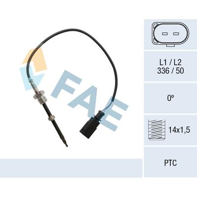 FAE Sensor, Abgastemperatur 68025 vor Rußpartikelfilter für Audi