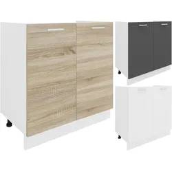 VCM, Regal, Spülunterschrank Breite 80 cm Spülenschrank Unterschrank Spüle Küche Esilo (80 x 46 x 82 cm)