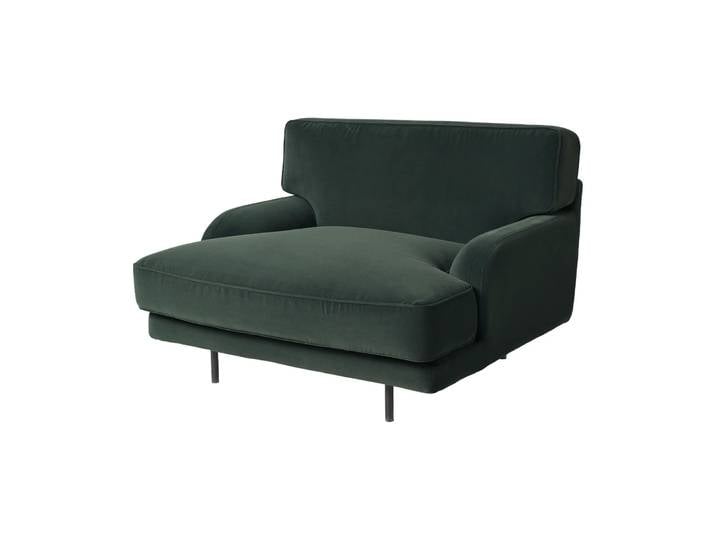 GUBI Flaneur Loungesessel Asator 0984 / Mattschwarz
