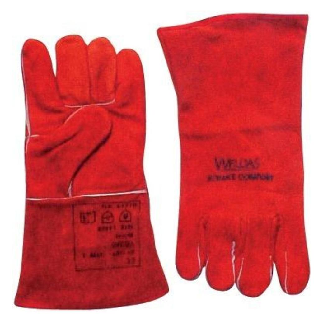 Weldas Schweisserhandschuhe Grösse XL (9,5) rot EN 388, EN 12477 PSA-Kategorie II (XL) (10-2101-XL)