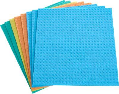 Spontex Schwammtücher Schwammtex, Viskose, 19 x 21 cm, 8 Stück, farbsortiert