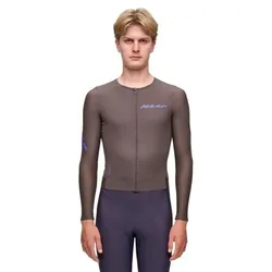 MAAP Emerge LS - Langarm Fahrradtrikot - Herren - Brown/Blue - XL