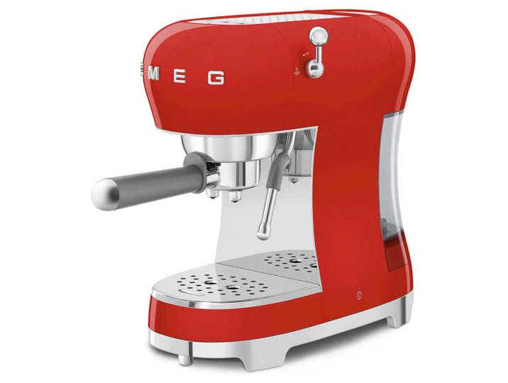 Smeg Espressomaschine, Rot, Kunststoff, 1100 ml, 14.9x33.0x32.9 cm, Kochgeschirr, Küchengeräte, Kaffeemaschinen & Milchschäumer