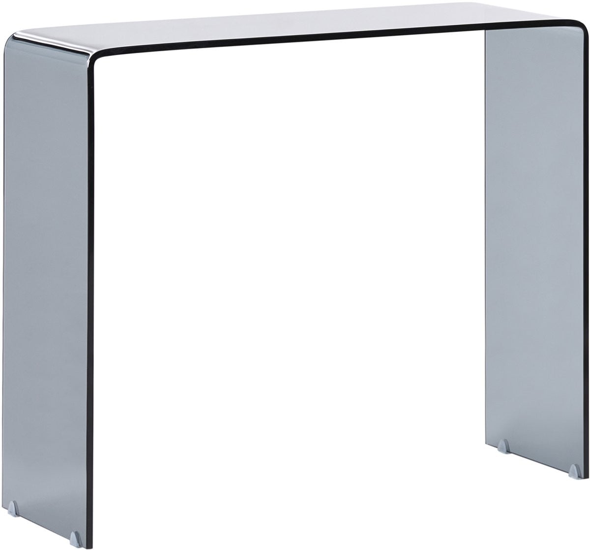 Beliani Kendall Consoletafel Zwart met Veiligheidsglas
