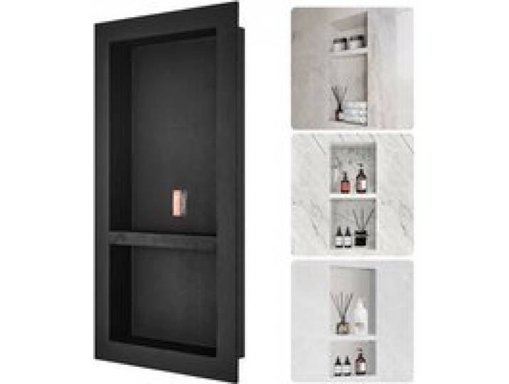 VEVOR Wandnische 10x40,64x81,28cm Duschnische Nische Befliesbar Doppellagig Wasserdicht Nischeneinbau Rückwandmaterial (XPS, Holz, Zement) Geeignet für Badezimmer Schlafzimmer Arbeitszimmer