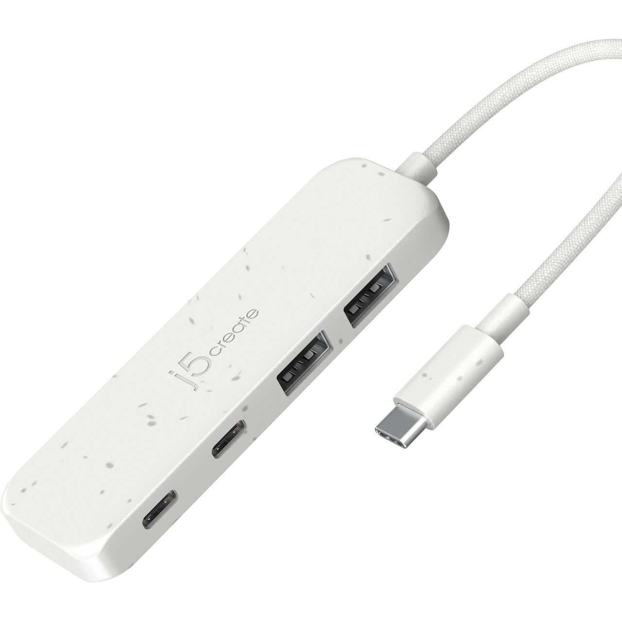 J5CREATE ECO-FRIENDLY USB-C TO 4-PORT TYPE-C TYPE-A GEN 2 HUB JCH342EW-N
