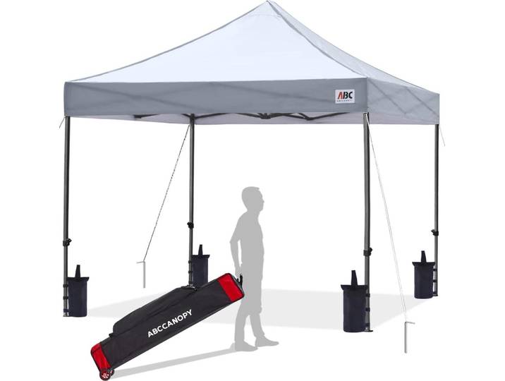 ABCCANOPY Pavillon Flatpavillon Pop-up Gartenzelt Festzelt mit Radtasche
