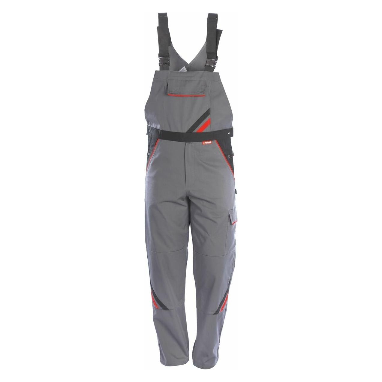 Planam Latzhose schiefer/schwarz/rot 118 24 (24) (2332024)