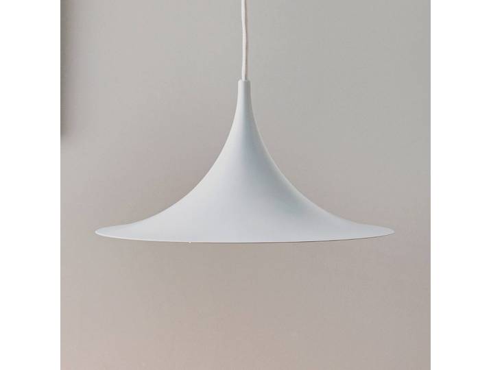 GUBI Designer Hängeleuchte Semi, dimmbar, weiß / opal, für Wohn- / Esszimmer, Metall, Design