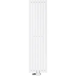 BADHEIZKÖRPER Stella 370x1400 mm Weiß mit Ventil Universal