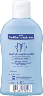 PAUL HARTMANN AG STERILLIUM Classic Pure Händedesinfektion Lsg. 100 ml 04817436