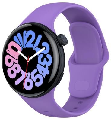 Everyday Crate Vivo Watch 3 Silicone Watch Strap Adjustable Replacement Watch Band Soft Sport Wristband purple