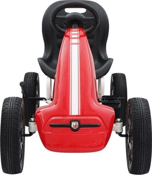 Abarth Pedal-Gokart Med Gummidæk, Rød