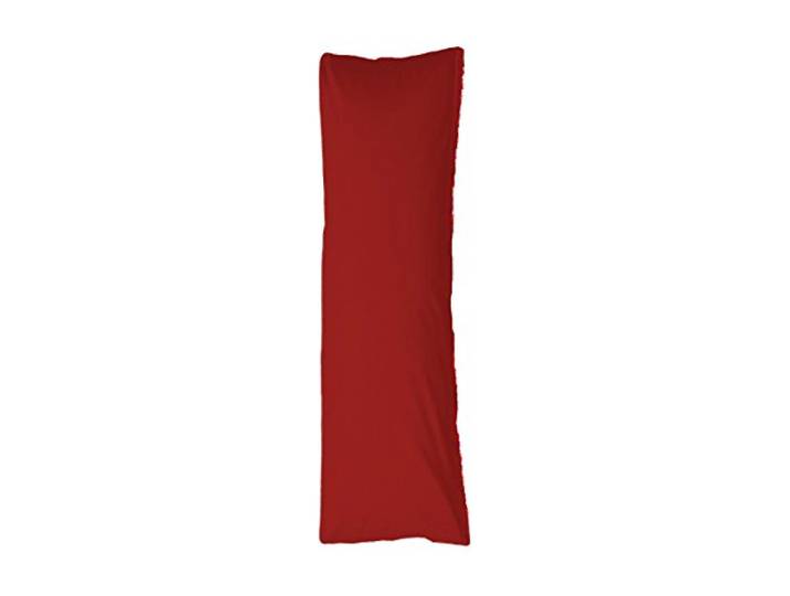 hochwertiges Jersey-Seitenschläferkissen-Bezug, rot, 140x40cm