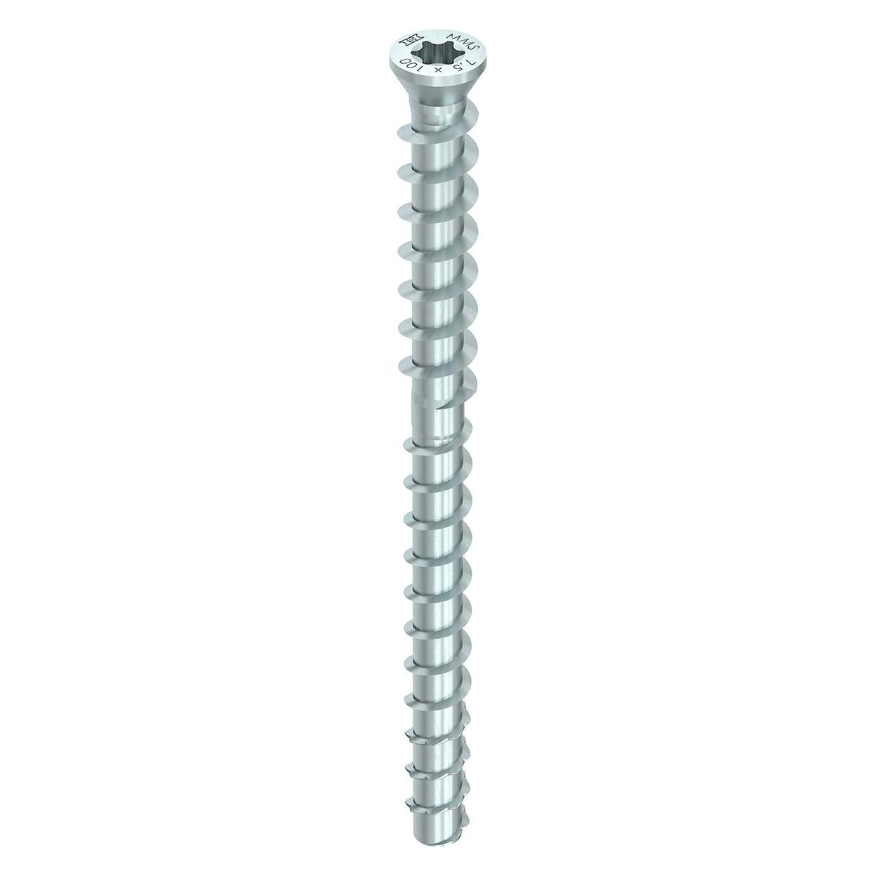 Heco MMS TC Schraubanker Senkkopf TX45 mit Holzanschlussgewinde Lägne 10x130mm (25 Schrauben pro Stück) (228817)
