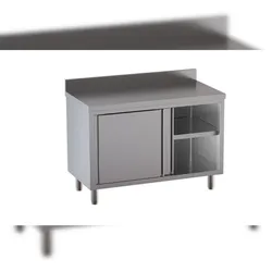 GastroHero Edelstahl-Arbeitsschrank ECO 12x6 mit Aufkantung