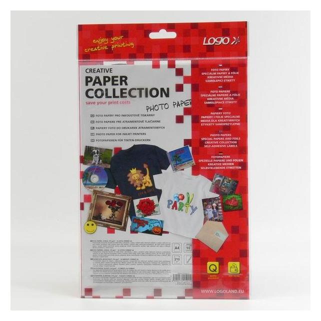 Herlitz Logo Foto Papier, glänzend, weiss, A4, 200 g/m2, 10 Stck, Laser (200 g/m², A4, 10 Stk.) (58782815)