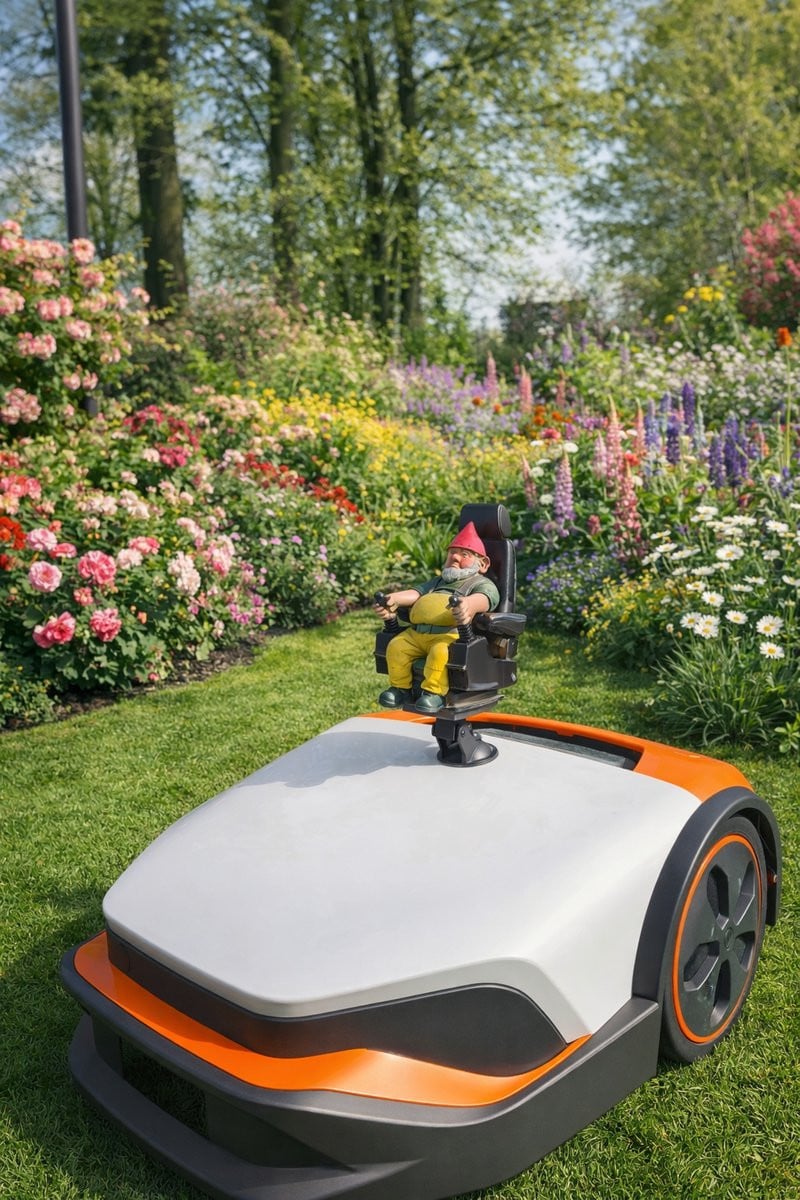 Gnome Control Kabouter voor Robotmaaier - Handgeschilderde 3D Geprinte Decoratie