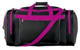 Augusta Sportswear 511 Gear Bag in Black/Power Pink size ONE   PVC