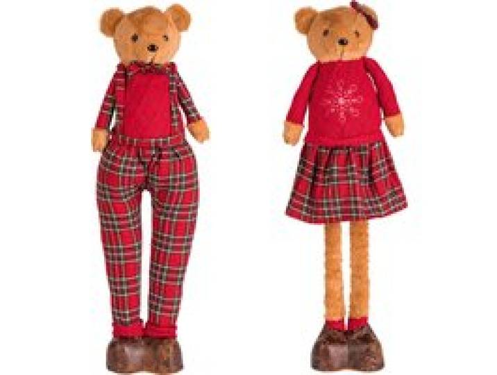 LIVARNO® Ours en peluche décoratif, avec jambes extensibles