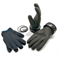 Rolock 3 - Dryglove Komplettsytem mit Handschuhen - Farbe: Schwarz - Größe: L
