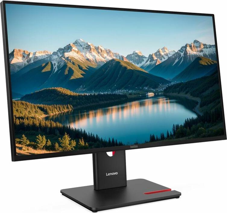 Lenovo ThinkVision T27Q-40 Monitor, 68,6 cm (27"), 2560 x 1440 Pixel, Wide Quad HD, LED, 6 ms, Schwarz