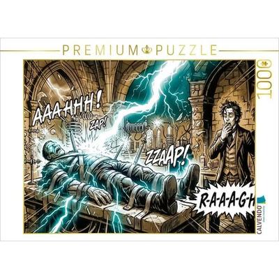 CALVENDO Puzzle Ein Blitz erweckt das Monsterleben | 1000 Teile Lege-Größe 64x48cm Foto-Puzzle für glückliche Stunden, von , Calvendo Puzzle
