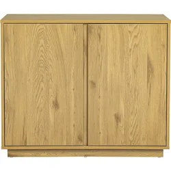 Scandinavisches Sideboard in heller Eichenholzoptik 2 Türen L90 cm MILLOR