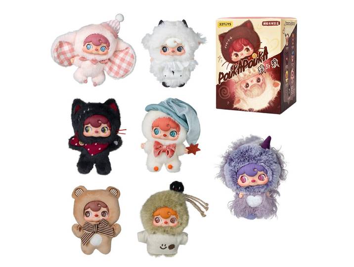 52TOYS POUKAPOUKA Me &amp; Myself Serie Vinyl Pluche Blind Box Schattige Trendy Verzamelfiguur Eén Willekeurige Figuur Per Bestelling