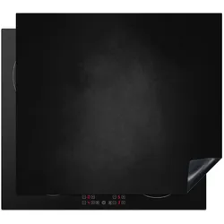 HERDABDECKPLATTE Beton - Schwarz - Grau - Strukturiert - Industriell Abdeckung Glaskeramikkochfeld 57.6x51.6 cm