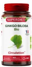 Superdiet Ginkgo Biloba Bio - 80 Comprimés - Pot 80 comprimés