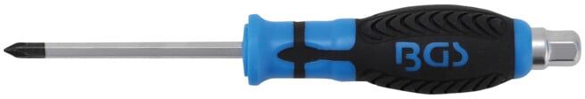 BGS Tournevis, lame à profil six pans cruciforme PH1 longueur de la lame 75 mm ; BGS technic (7911)