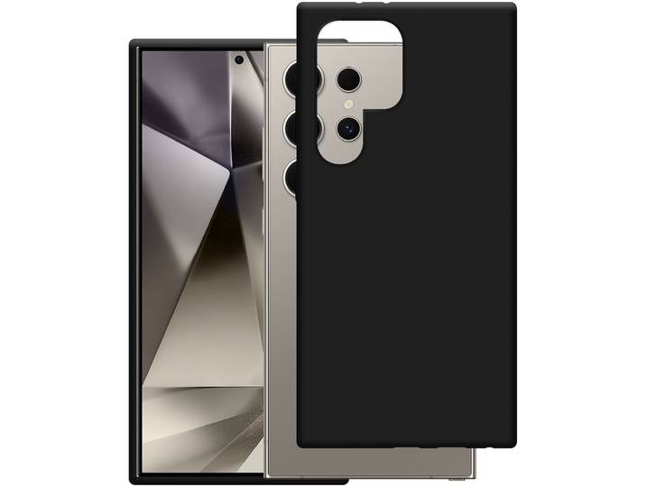 Just in Case Soft TPU Case voor Samsung S24 Ultra Telefoonhoesje Zwart
