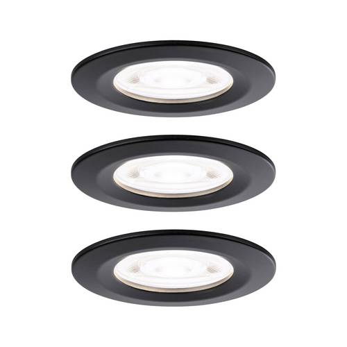 Paulmann 92339 Nova LED-Einbauleuchte GU10 4.9W Schwarz (matt)
