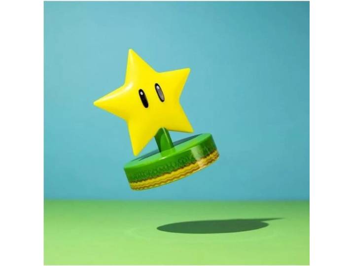 Paladone Super Mario Ster Icon Lamp - 10 cm, Geel