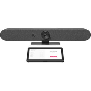 Logitech Rally Bar Mini + Tap IP Videokonferenzsystem, Lautsprecher, Mikrofon, Kamera, Touchpanel