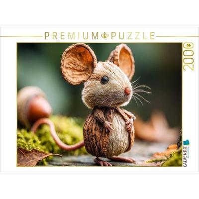 CALVENDO Puzzle Haselmaus | 2000 Teile Lege-Größe 90x67cm Foto-Puzzle für glückliche Stunden